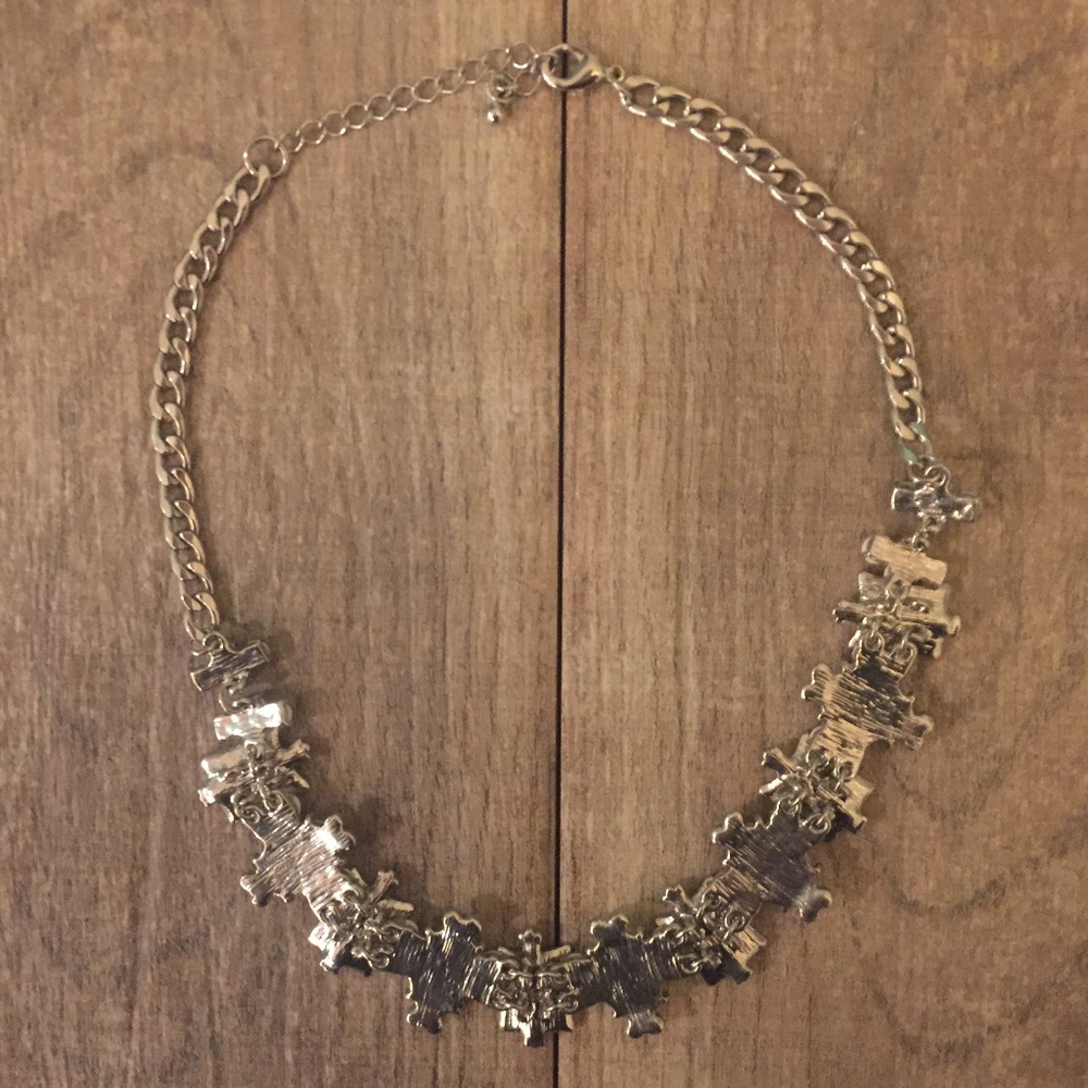 Mint And Silver Statement Necklace - image 2